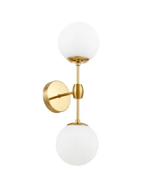 LAMPA ŚCIENNA KINKIET LOFTOWY MOSIĘŻNO-BIAŁY ZODIAK W2