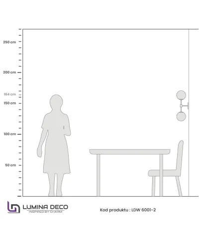 LAMPA ŚCIENNA KINKIET LOFTOWY MOSIĘŻNO-BIAŁY ZODIAK W2