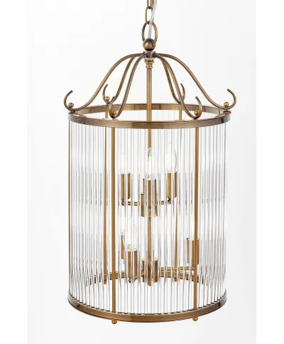 LAMPA WISZĄCA LOFT MOSIĘŻNA BOSTON W6