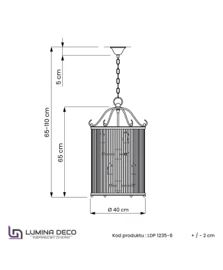 LAMPA WISZĄCA LOFT CHROMOWANA BOSTON W6