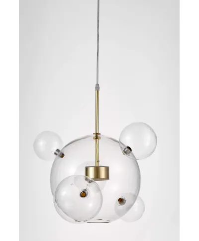 NOWOCZESNA LAMPA WISZĄCA ZŁOTA NERONI W6