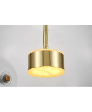 NOWOCZESNA LAMPA WISZĄCA ZŁOTA NERONI W6