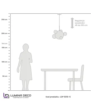 NOWOCZESNA LAMPA WISZĄCA ZŁOTA NERONI W6