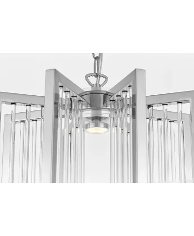 NOWOCZESNA LAMPA WISZĄCA CHROMOWANA MANHATTAN W8