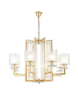 NOWOCZESNA LAMPA WISZĄCA ZŁOTA MANHATTAN W8