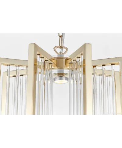 NOWOCZESNA LAMPA WISZĄCA ZŁOTA MANHATTAN W8