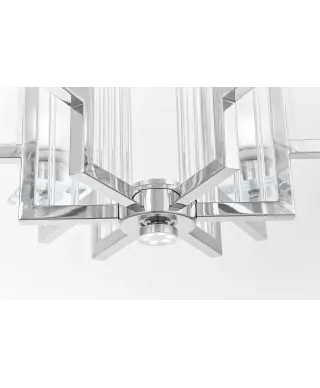 NOWOCZESNA LAMPA SUFITOWA CHROMOWANA MANHATTAN W6