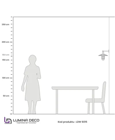 LAMPA ŚCIENNA KINKIET LOFTOWY STARE SREBRO LATARO