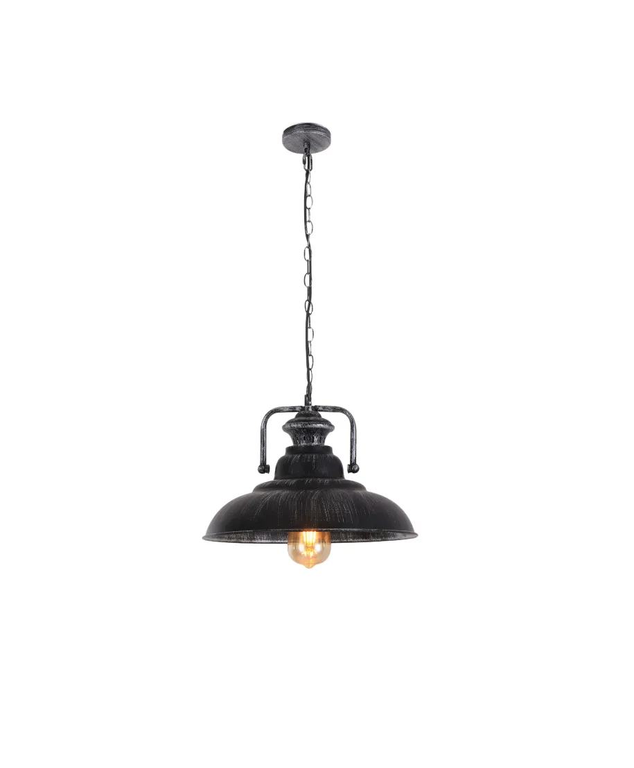 LAMPA WISZĄCA INDUSTRIALNA STARE SREBRO LOFT BARDI