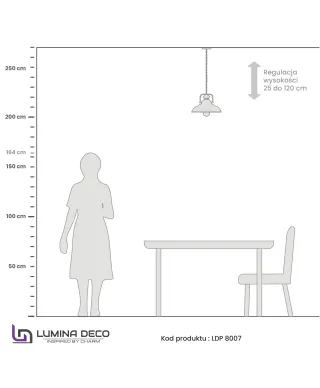LAMPA WISZĄCA INDUSTRIALNA STARE SREBRO LOFT BARDI