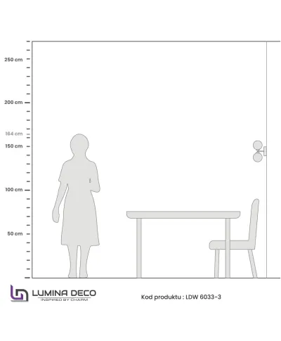 LAMPA ŚCIENNA KINKIET NOWOCZESNY CZARNO-ZŁOTY MARSIADA W3