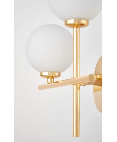 LAMPA ŚCIENNA KINKIET NOWOCZESNY ZŁOTY MARSIADA NEO