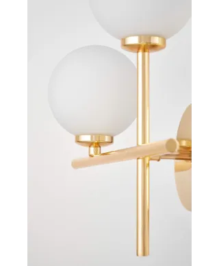 LAMPA ŚCIENNA KINKIET NOWOCZESNY ZŁOTY MARSIADA NEO