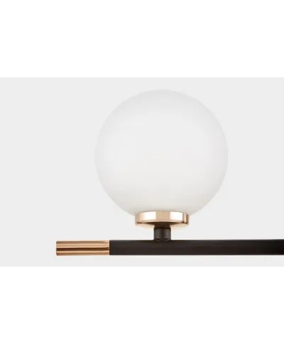 LAMPA ŚCIENNA KINKIET NOWOCZESNY CZARNO-ZŁOTY MARSIADA NEO