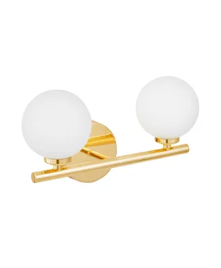 LAMPA ŚCIENNA KINKIET NOWOCZESNY ZŁOTY MARSIADA W2