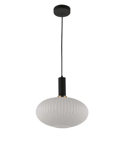 LAMPA WISZĄCA LOFT BIAŁO-CZARNA FLORI