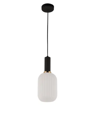 LAMPA WISZĄCA LOFT BIAŁO-CZARNA RICO