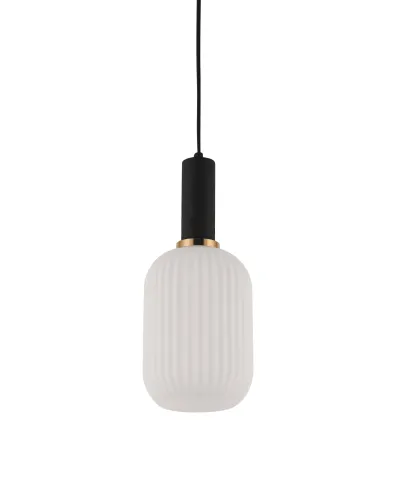 LAMPA WISZĄCA LOFT BIAŁO-CZARNA RICO