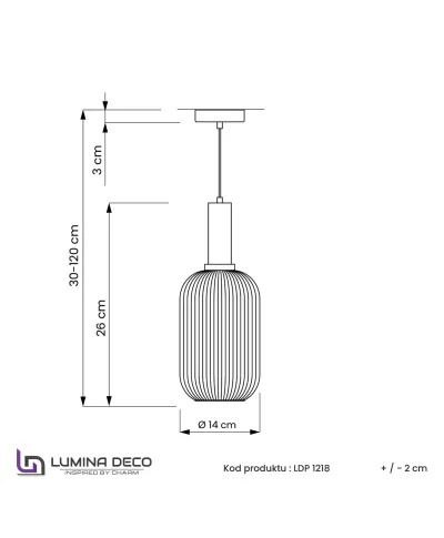 LAMPA WISZĄCA LOFT BIAŁO-CZARNA RICO