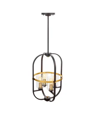 LAMPA WISZĄCA LOFT CZARNO-MOSIĘŻNA MONTEREY W4