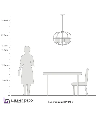 LAMPA WISZĄCA LOFT CZARNO-MOSIĘŻNA MONTEREY W5