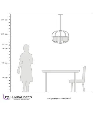 LAMPA WISZĄCA LOFT CZARNO-MOSIĘŻNA MONTEREY W5