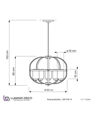 LAMPA WISZĄCA LOFT CZARNO-MOSIĘŻNA MONTEREY W5