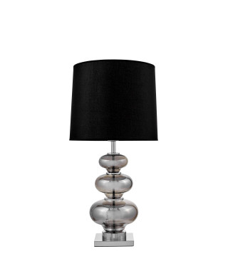 LAMPA NOCNA CZARNO-SREBRNA BRISTON