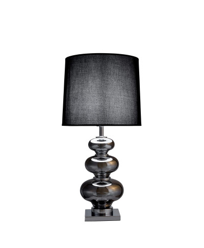 LAMPA NOCNA CZARNO-SREBRNA BRISTON