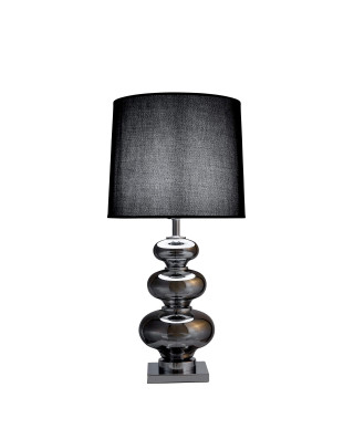 LAMPA NOCNA CZARNO-SREBRNA BRISTON