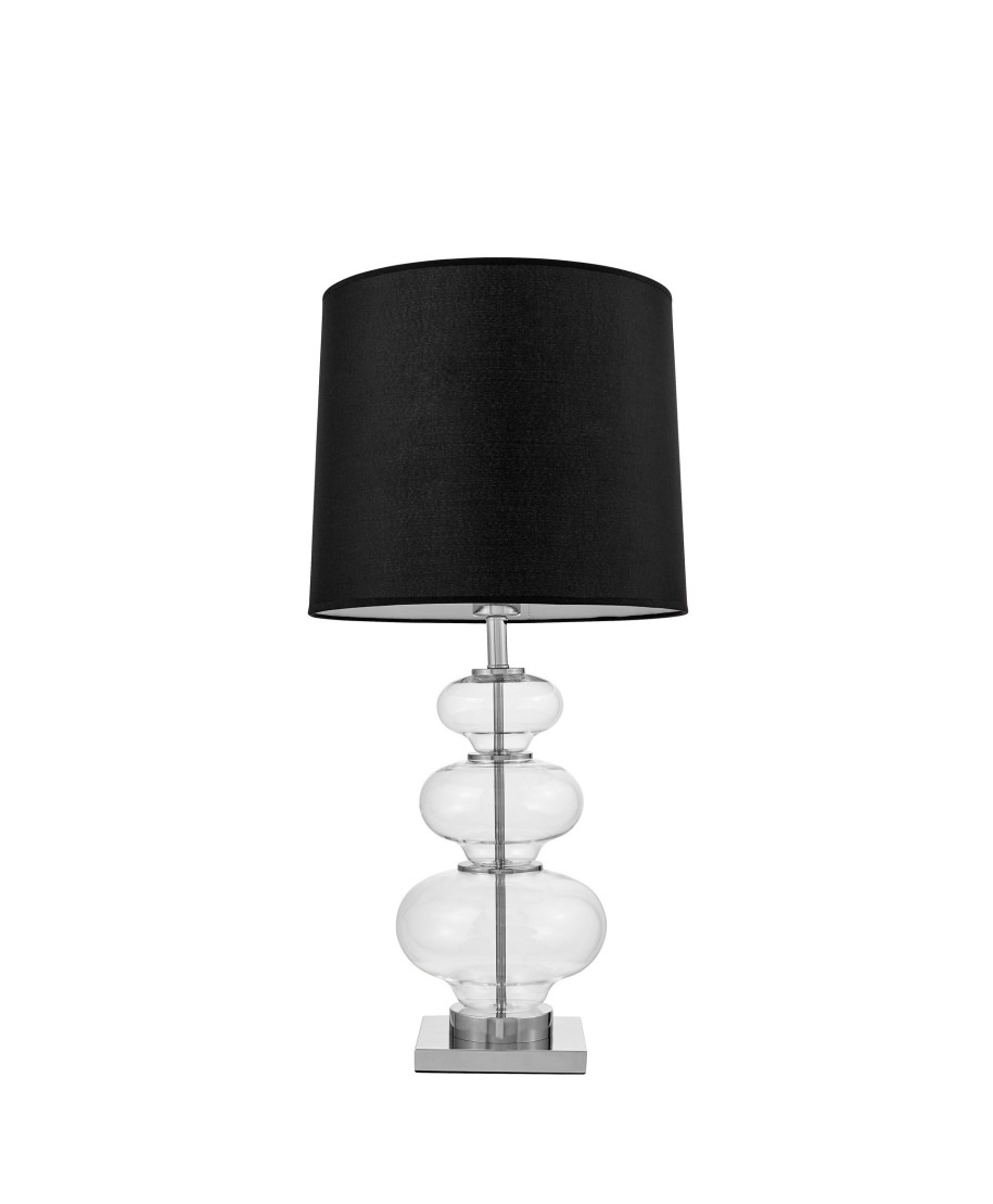 LAMPA NOCNA GLAMOUR CZARNA BRISTON