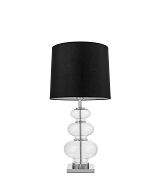 LAMPA NOCNA GLAMOUR CZARNA BRISTON