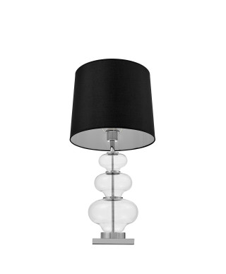 LAMPA NOCNA GLAMOUR CZARNA BRISTON