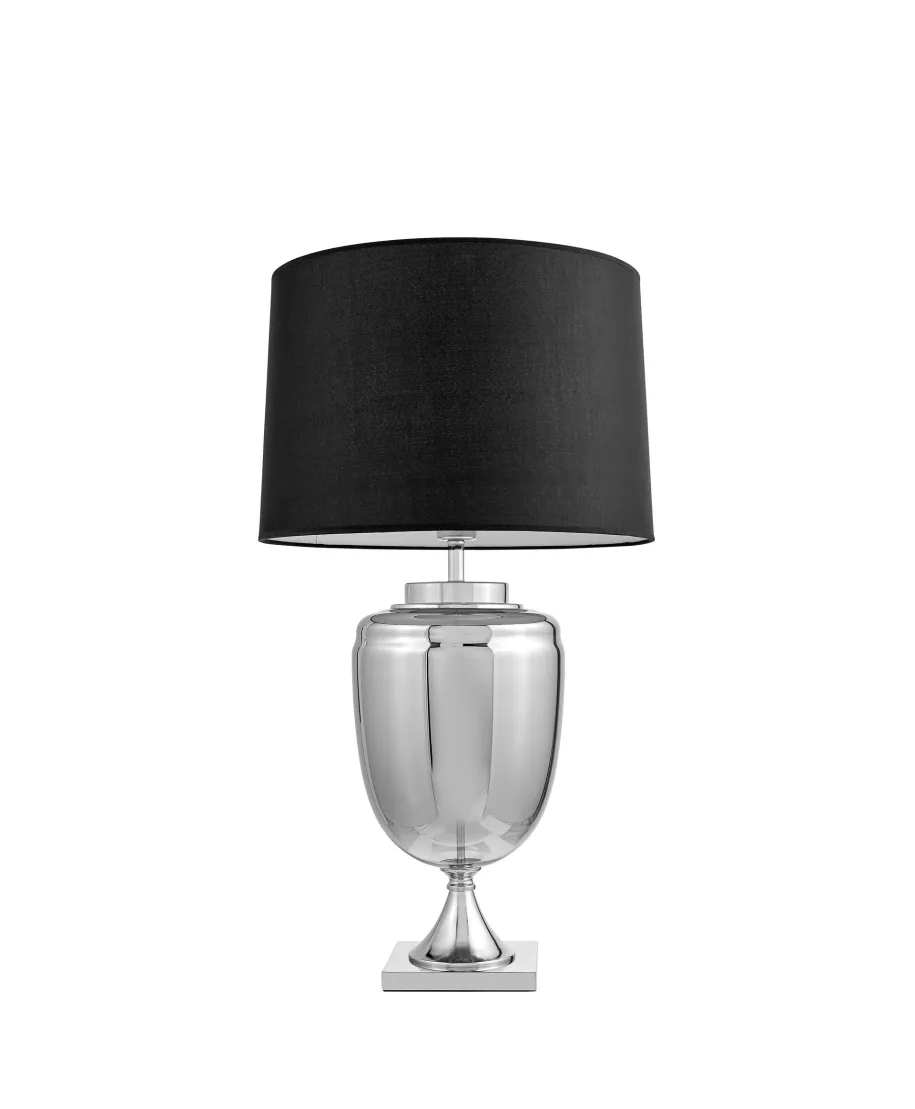 LAMPA NOCNA CZARNO-SREBRNA OLIMPIA