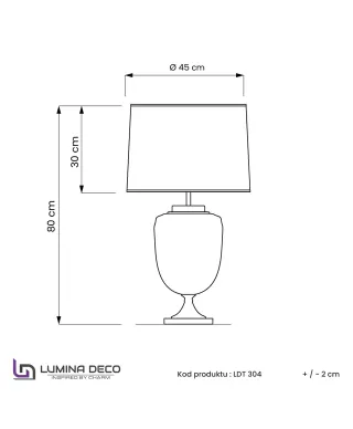 LAMPA NOCNA CZARNO-SREBRNA OLIMPIA