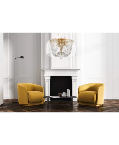 NOWOCZESNA LAMPA WISZĄCA DISPOSA GOLD D50