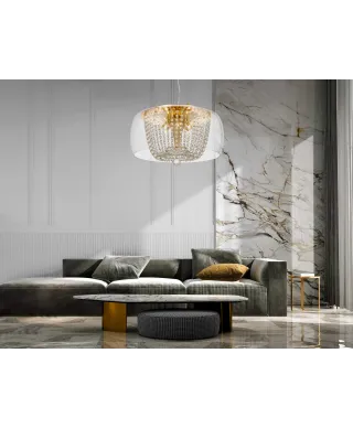 NOWOCZESNA LAMPA WISZĄCA DISPOSA GOLD D50