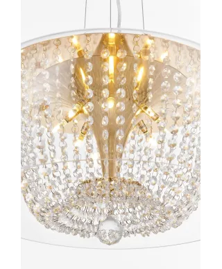 NOWOCZESNA LAMPA WISZĄCA DISPOSA GOLD D50