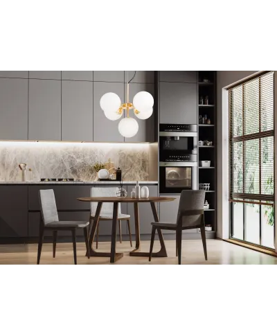 NOWOCZESNA LAMPA WISZĄCA ZŁOTA STELVIO W5