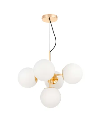 NOWOCZESNA LAMPA WISZĄCA ZŁOTA STELVIO W5