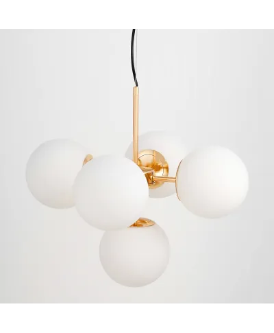 NOWOCZESNA LAMPA WISZĄCA ZŁOTA STELVIO W5