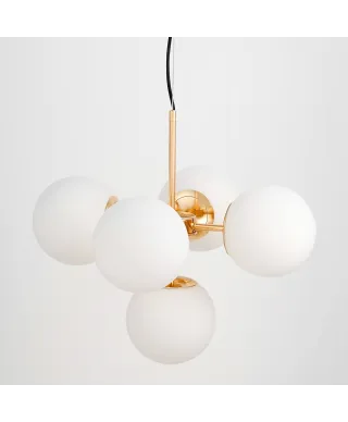 NOWOCZESNA LAMPA WISZĄCA ZŁOTA STELVIO W5