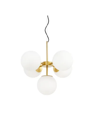 NOWOCZESNA LAMPA WISZĄCA MOSIĘŻNA STELVIO W5