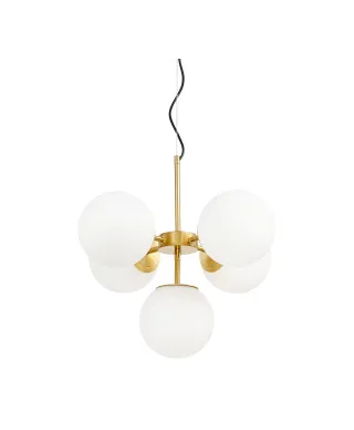 NOWOCZESNA LAMPA WISZĄCA MOSIĘŻNA STELVIO W5