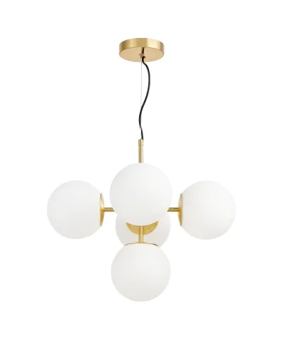 NOWOCZESNA LAMPA WISZĄCA MOSIĘŻNA STELVIO W5