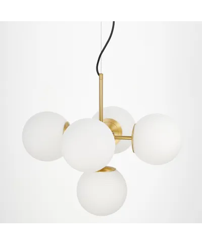 NOWOCZESNA LAMPA WISZĄCA MOSIĘŻNA STELVIO W5