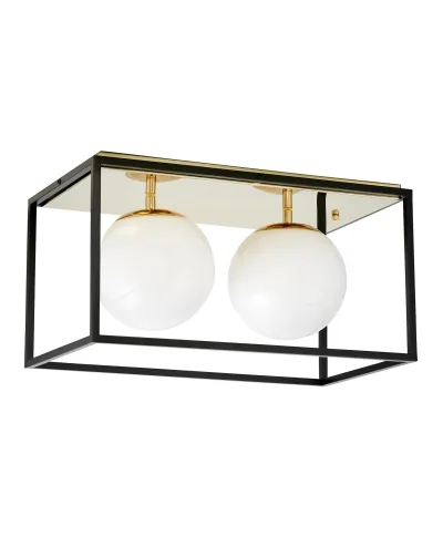 NOWOCZESNA LAMPA SUFITOWA ZŁOTY PLAFON MALDINI W2