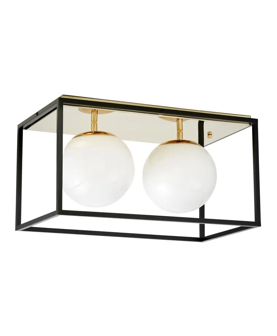 NOWOCZESNA LAMPA SUFITOWA ZŁOTY PLAFON MALDINI W2