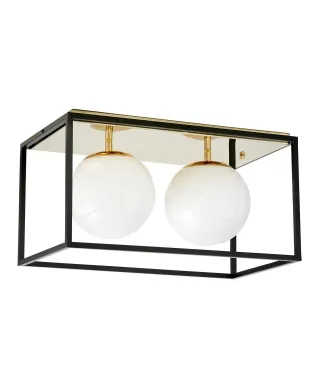 NOWOCZESNA LAMPA SUFITOWA ZŁOTY PLAFON MALDINI W2