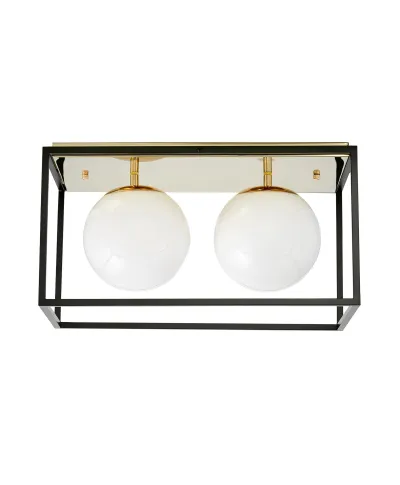 NOWOCZESNA LAMPA SUFITOWA ZŁOTY PLAFON MALDINI W2